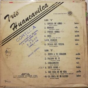 Disco de Vinilo Trio Huancavilca - Trio Huancavilca Vinyl Record