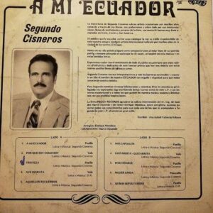 Disco de Vinilo Segundo Cisneros - A Mi Ecuador Vinyl Record