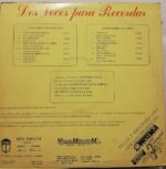 Disco de Vinilo Jaime Gallardo Y Héctor Moncada - Dos Voces Para Recordar Vinyl Record