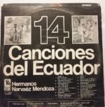 Disco de Vinilo Hermanos Narvaez - Mendoza - 14 Canciones Del Ecuador Vinyl Record