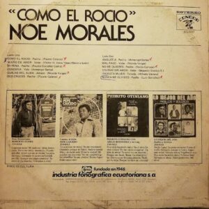 Disco de Vinilo Noe Morales - Como El Rocio Vinyl Record