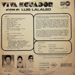 Disco de Vinilo Luis Lalaleo - Viva Ecuador Vinyl Record