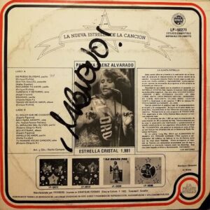 Disco de Vinilo Patricia Saenz Alvarado - Estrella Cristal 1981 Vinyl Record