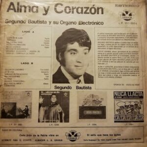 Disco de Vinilo Segundo Bautista - Alma Y Corazon Vinyl Record