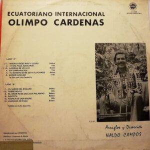 Disco de Vinilo Olimpo Cardenas - Ecuatoriano Internacional Vinyl Record