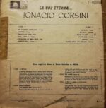 Disco de Vinilo Ignacio Corsini - La Voz Eterna Vinyl Record