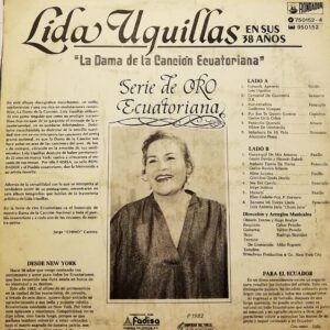Disco de Vinilo Lida Uquillas - La Dama De La Cancion Ecuatoriana Vinyl Record