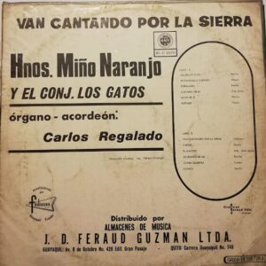 Disco de Vinilo Los Hermanos Miño Naranjo - Van Cantando Por La Sierra Vinyl Record