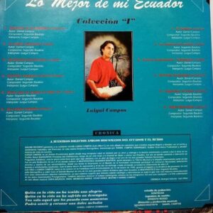 Disco de Vinilo Luigui Campos - Lo Mejor De Mi Ecuador Coleccion 1 Vinyl Record