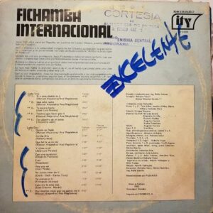 Disco de Vinilo Jose Luis Fichamba - Fichamba Internacional Vinyl Record