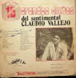 Disco de Vinilo Claudio Vallejo - 15 Grandes Exitos Del Sentimental Vinyl Record