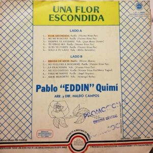 Disco de Vinilo Pablo Eddin Quimi - Una Flor Escondida Vinyl Record