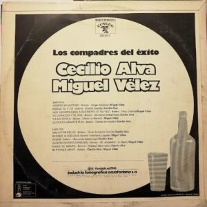 Disco de Vinilo Cecilio Alva Y Miguel Velez - Los Compadres Del Exito Vinyl Record