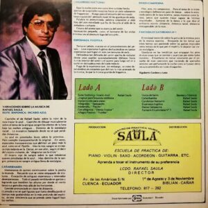 Disco de Vinilo Rafael Saula - Musica Selecta Del Ecuador Vol 3 Vinyl Record