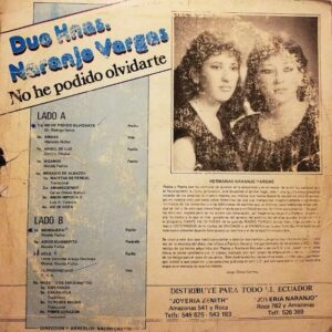 Disco de Vinilo Duo Hermanas Naranjo Vargas - Ho He Podido Olvidarte Vinyl Record