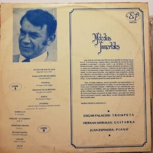 Disco de Vinilo Edgar Palacios - Melodias Inmortales Vinyl Record