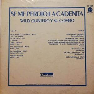 Disco de Vinilo Willy Quintero Y Su Combo - Se Me Perdio La Cadenita Vinyl Record