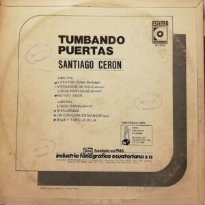 Disco de Vinilo Santiago Ceron - Tumbando Puertas Vinyl Record