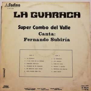 Disco de Vinilo Super Combo Del Valle - La Guaraca Vinyl Record