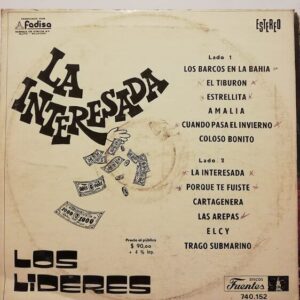 Disco de Vinilo Los Lideres - La Interesada Vinyl Record