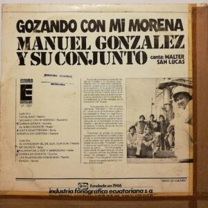 Disco de Vinilo Manuel Gonzalez - Gozando Con Mi Morena Vinyl Record