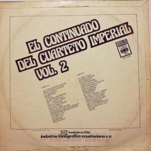 Disco de Vinilo Cuarteto Imperial - El "Continuado" Del Cuarteto Imperial Vinyl Record