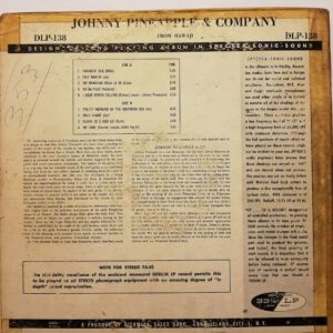 Disco de Vinilo Johnny Pineapple & Company - From Hawaii Vinyl Record