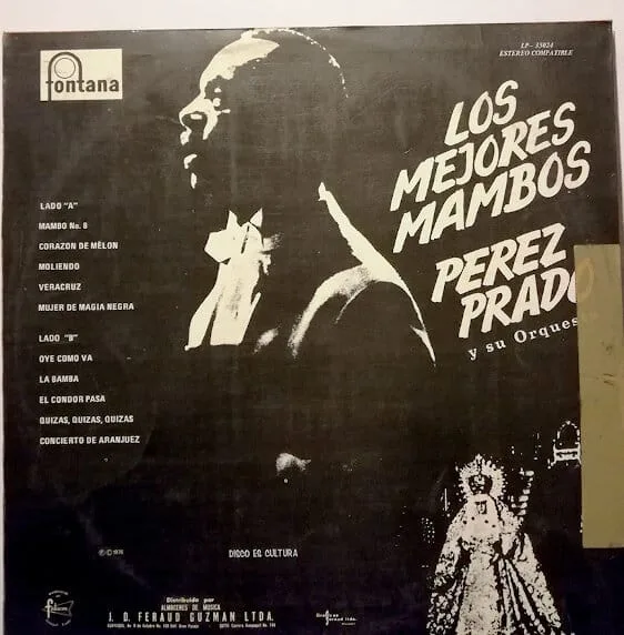 Disco de Vinilo Pérez Prado - Los Mejores Mambos Vinyl Record