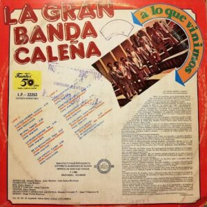 Disco de Vinilo La Gran Banda Caleña - A Lo Que Vinimos Vinyl Record
