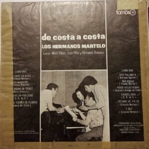 Disco de Vinilo Los Hermanos Martelo - De Costa A Costa Vinyl Record