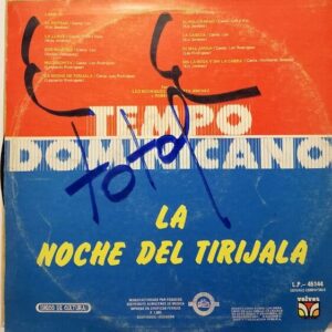 Disco de Vinilo Tempo Dominicano - La Noche Del Tirijala Vinyl Record