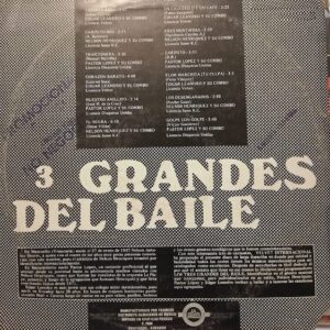 Disco de Vinilo Varios - 3 Grandes Del Baile Vinyl Record