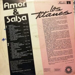 Disco de Vinilo Los Titanes - Amor Y Salsa Vinyl Record
