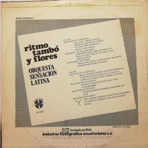 Disco de Vinilo Orquesta Sensacion Latina - Ritmo Tambó Y Flores Vinyl Record