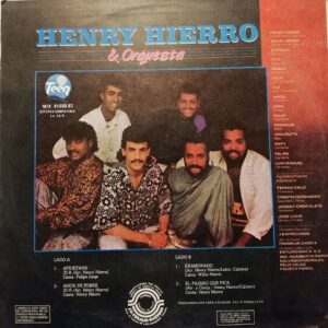Disco de Vinilo Henry Hierro Y Orquesta - Super Especial Mix Aprietame Vinyl Record