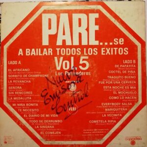 Disco de Vinilo Los Parranderos - Parese A Bailar Todos Los Exitos Vol. 5 Vinyl Record