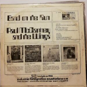 Disco de Vinilo Paul McCartney and The Wings - Band on The Run Vinyl Record