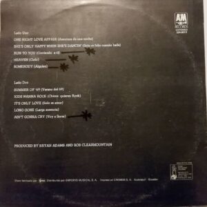 Disco de Vinilo Bryan Adams - Reckless Vinyl Record