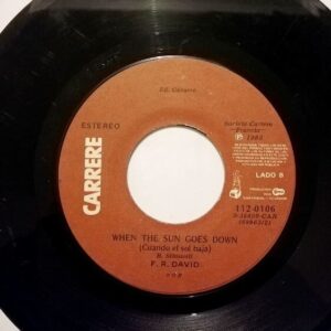 Disco de Vinilo F.R David - Words / When The Sun Goes Down Vinyl Record