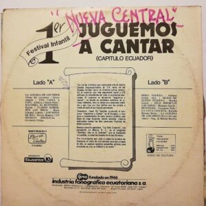 Disco de Vinilo Varios - Juguemos A Cantar - Capítulo Ecuador Vinyl Record