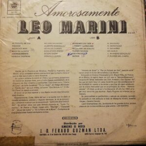Disco de Vinilo Leo Marini - Amorosamente Vinyl Record