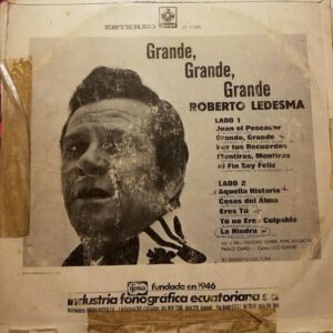 Disco de Vinilo Roberto Ledesma - Grande, Grande, Grande Vinyl Record