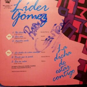 Disco de Vinilo Lider Gomez - La Dicha De Estar Contigo Vinyl Record