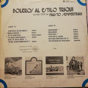 Disco de Vinilo Fausto Sempertegui - Boleros Al Estilo Triqui De Fausto Sempertegui Vinyl Record