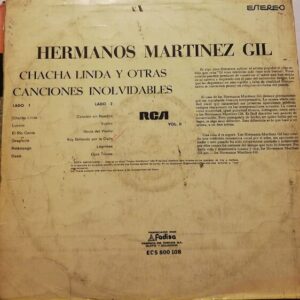 Disco de Vinilo Hermanos Martinez Gil - Chacha Linda Y Otras Canciones Inolvidables Vinyl Record