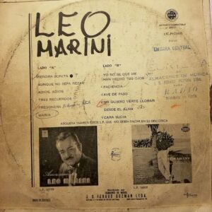 Disco de Vinilo Leo Marini - Yo No Se Que Me Han Hecho Tus Ojos Vinyl Record