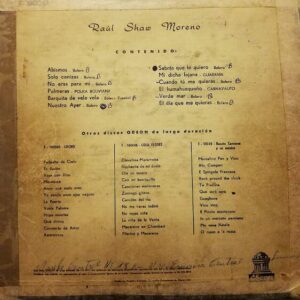 Disco de Vinilo Raul Shaw "Moreno" Con Los Peregrinos - Raul Shaw "Moreno" Con Los Peregrinos Vinyl Record
