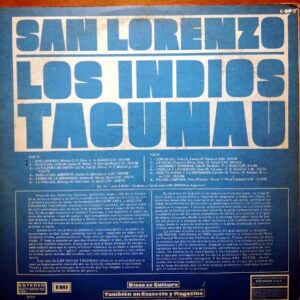 Disco de Vinilo Los Indios Tacunau - San Lorenzo Vinyl Record