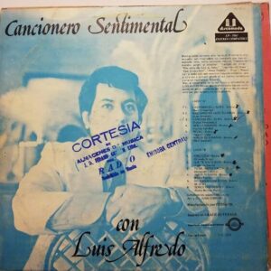 Disco de Vinilo Luis Alfredo - Cancionero Sentimental Con Luis Alfredo Vinyl Record