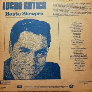 Disco de Vinilo Lucho Gática - Hasta Siempre Vinyl Record